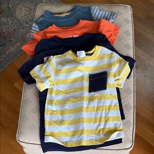 Hanna Andersson Yellow and Blue Short Sleeve Tees
